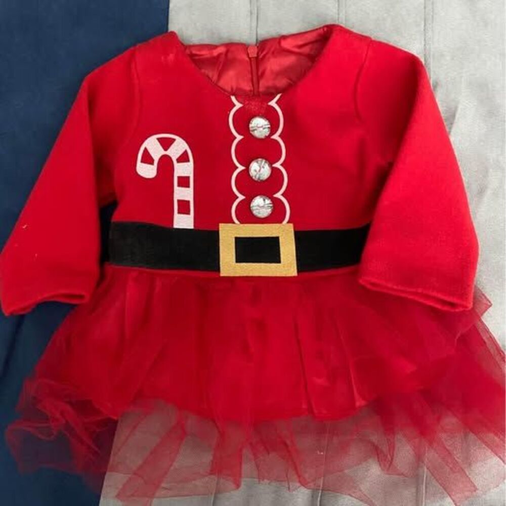 new 3-6 Christmas baby girl infant long sleeve shirt